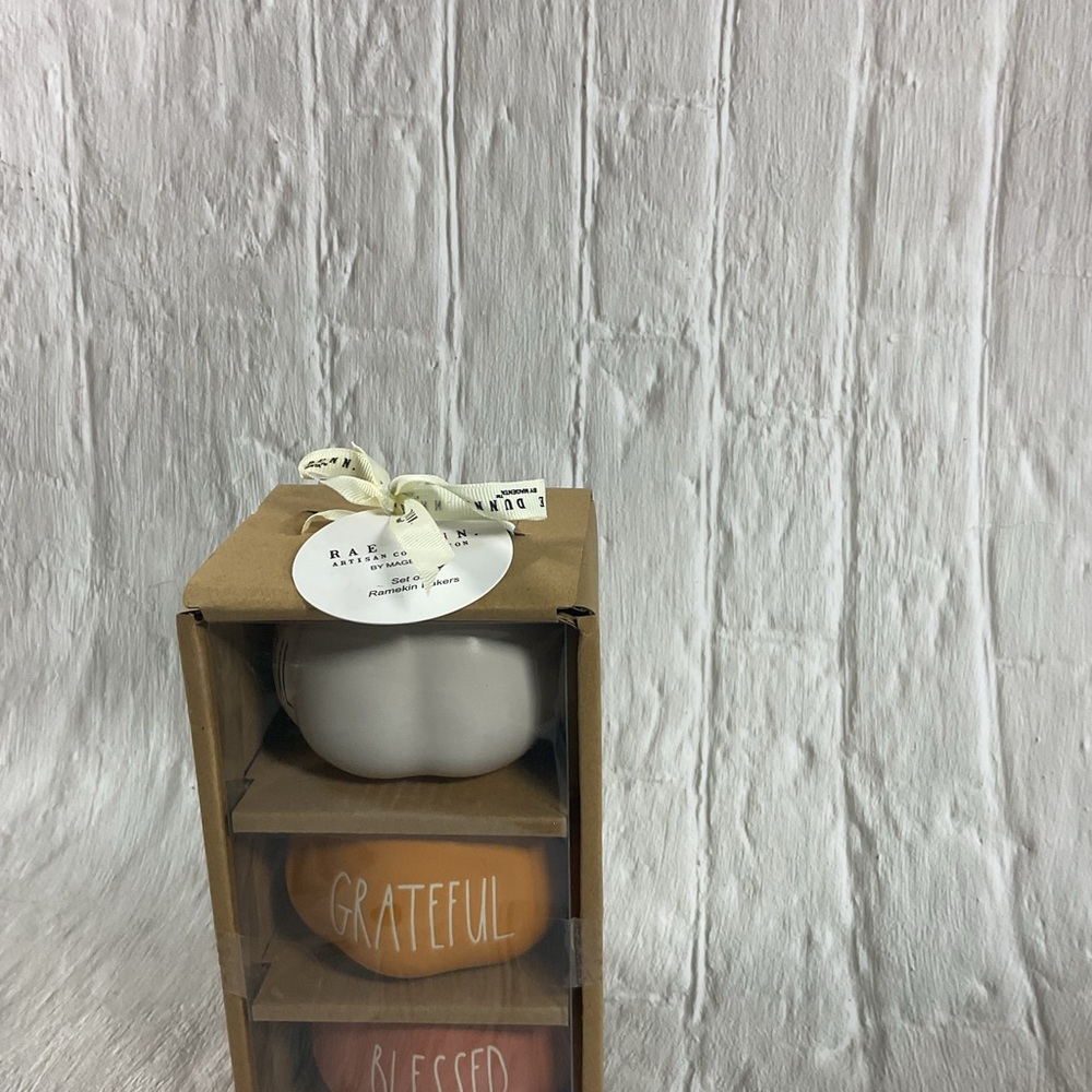 NIB Rae Dunn Fall Ramekin Dishes - Picture 2 of 3